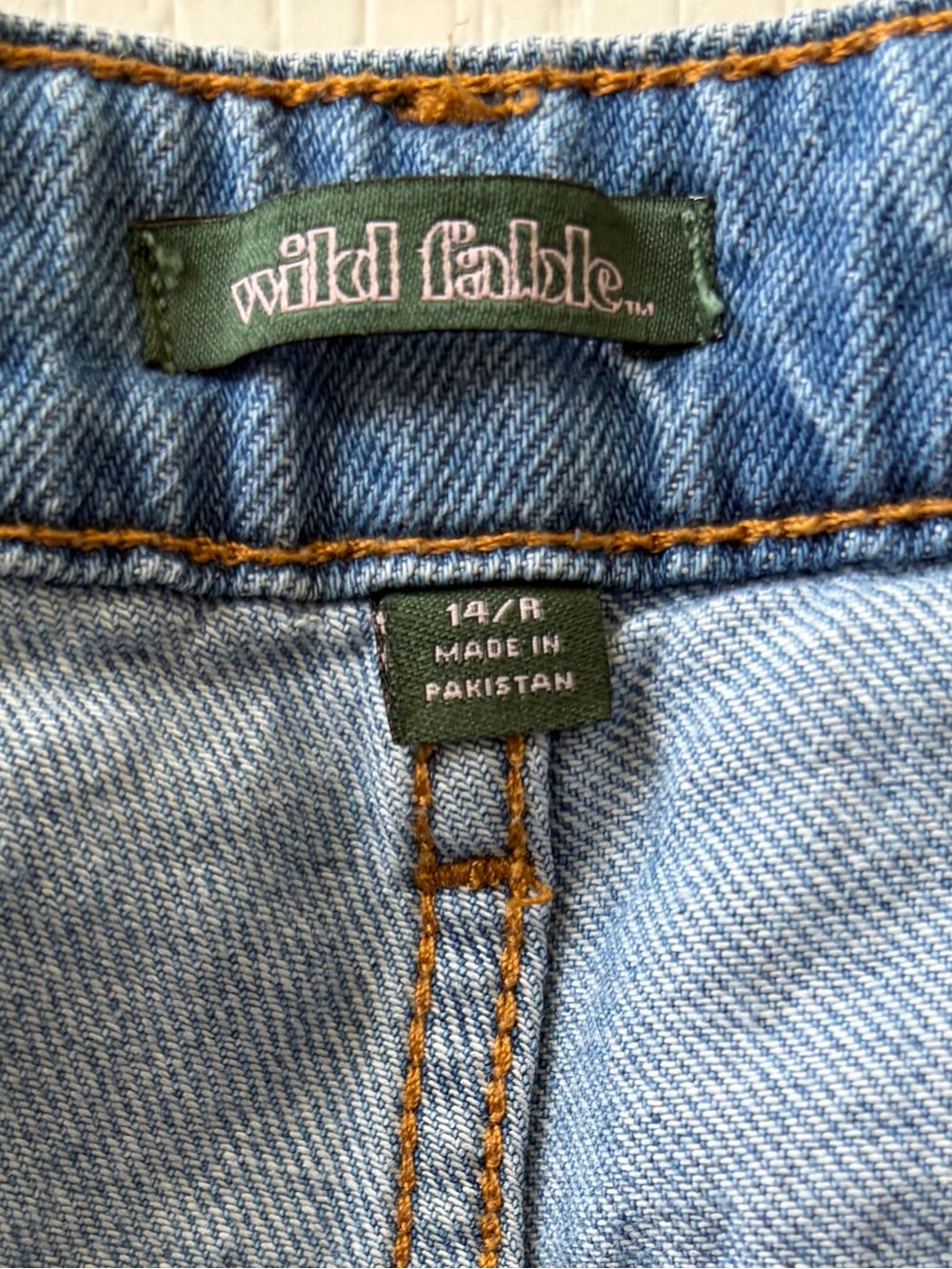 Women's Blue Denim Cargo Pants - Classic Utility Style - Picture 2 of 4